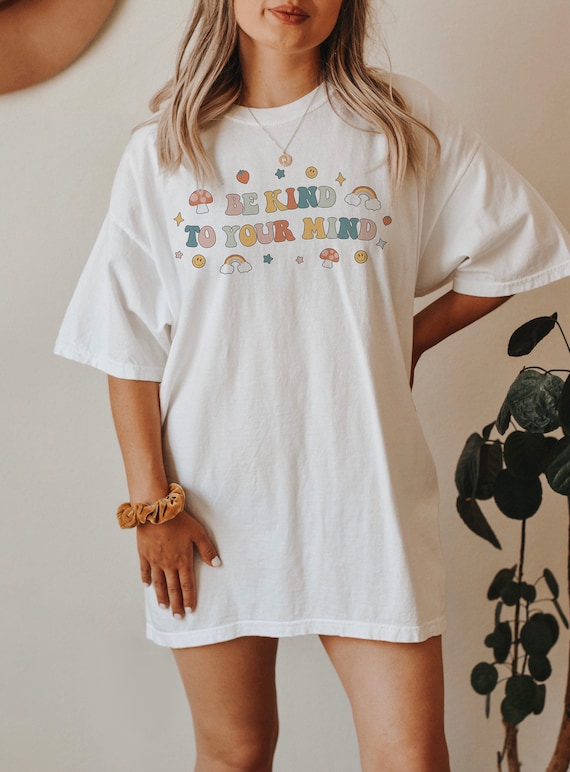 Be Kind To Your Mind Empathy Sweatshirt Mental Health Sweatshirt Anxiety Shirt Love Yourself Shirt Y2k Sweatshirt Alt Clothes Preppy Clothes