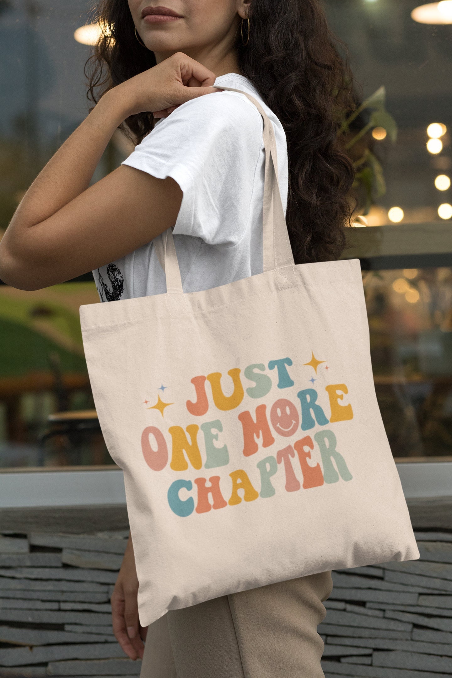 One More Chapter Tote Book Tote Bag Aesthetic Reading Tote Bag - Etsy