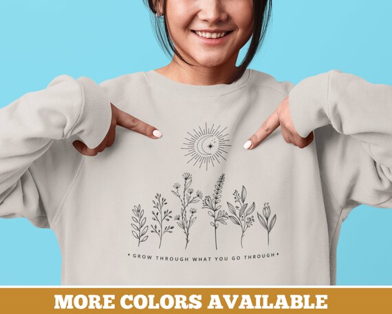 Boho Sweatshirt Women Goblincore Clothing Dark Academia Clothing Cottagecore Aesthetic Self Care Gift For Mom Mothers Day Gift From Daughter