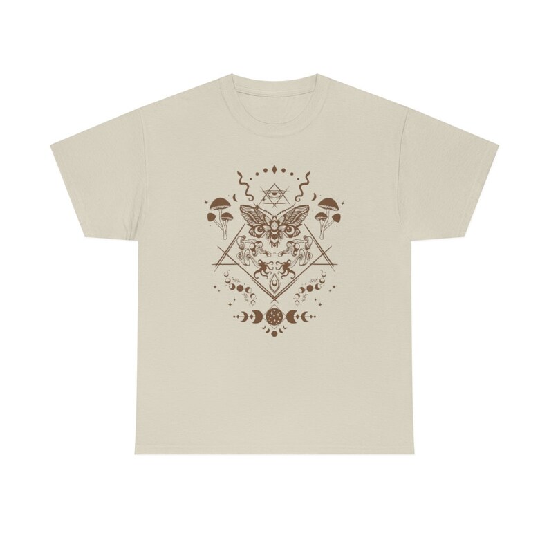 Goblincore Clothing Goblincore Shirt Cottage Core Shirt Mushroom Shirt Moth Shirt Witchy Clothes Insect Shirt Occult Shirt Soft Goth Clothes image 4