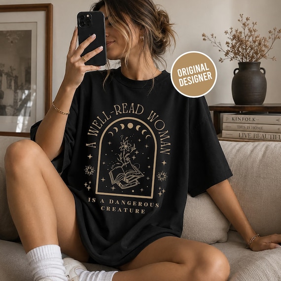 Bookish Shirt Reading Shirt Librarian Shirt Literature Shirt Literary Shirt Book Club Shirt Poet Shirt Aesthetic Clothes Mystical Shirt Gift