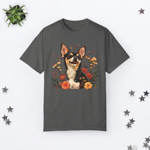 Chihuahua Shirt Chihuahua Geschenke Süßes Chihuahua Mom Shirt Floral Hund Tshirt Hunde Liebhaber Geschenk Hund Mama Cottage Core Kleidung Botanische Shirt Pepper