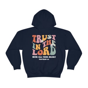 Trust In The Lord Hoodie Retro Christian Hoodie Christian Merch Jesus Hoodie Mental Health Hoodie Christian Clothes Jesus Clothes Y2k Hoodie image 8