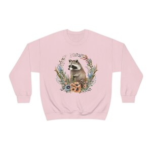 Raccoon Sweatshirt Racoon Sweatshirt Racoon Gifts Goblincore Clothing Cottagecore Sweater Cottagecore Clothes Fairycore Clothing Alt Clothes image 4