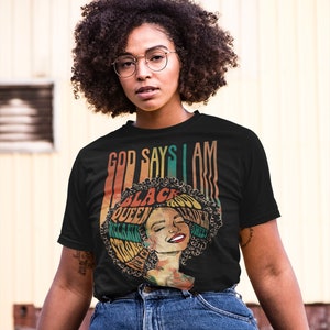 Black History Tshirt Powerful Black Woman Black History Month Juneteenth Shirt Dope Black Girl Gifts Melanin Sweatshirt African Afro Woman