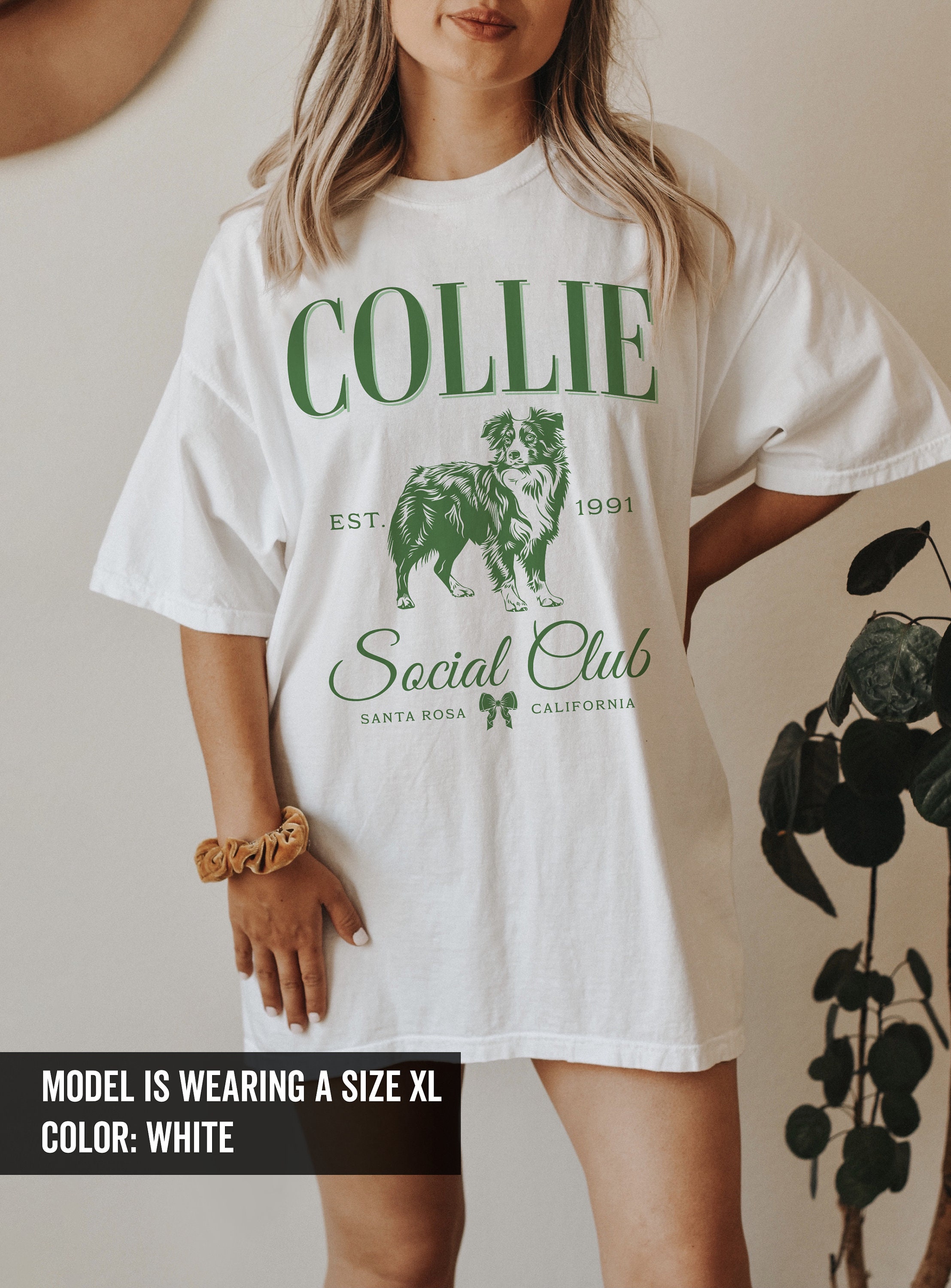 Custom Border Collie Shirt Old Money Aesthetic Clothes Social Club
