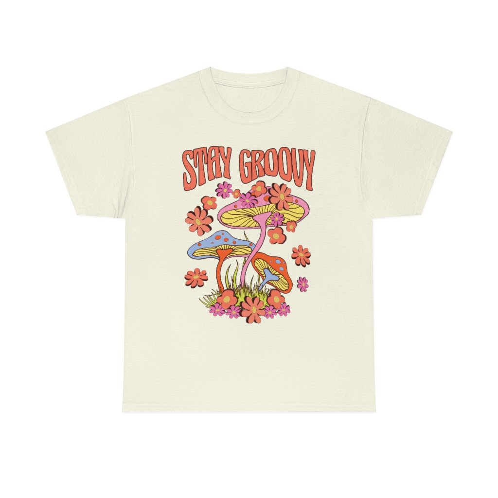 Mushroom Shirt Stay Groovy Shirt Cottagecore Shirt Mushroom | Etsy
