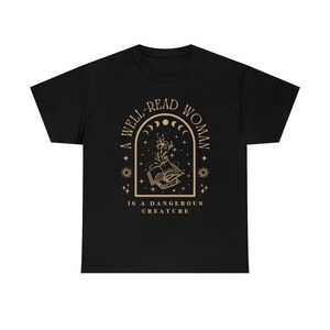 Bücherwurm Shirt Lese Shirt Bibliothekar Shirt Literatur Shirt Literatur Shirt Buch Club Shirt Dichter Shirt Ästhetische Kleidung Mystische Shirt Geschenk Bild 5