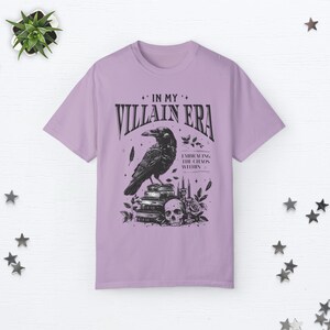 In My Villain Era Shirt Morally Grey Shirt Bookish Shirt Bookish Things Romantasy Book Lover Gift Whimsigoth Shirt Dark Academia Clothing Orchid