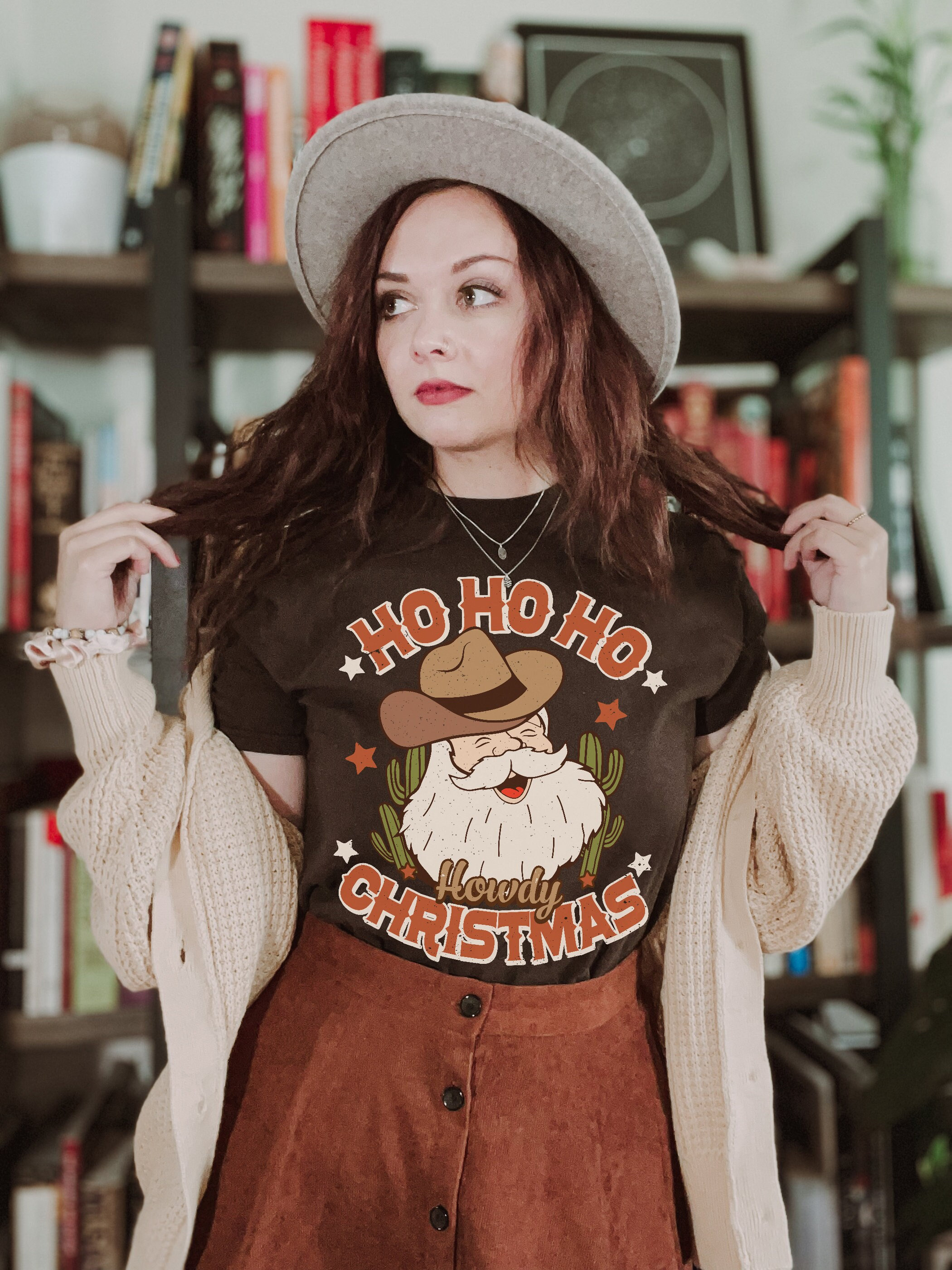 ?Ugly Christmas sweater cowboy hat , cowgirl hat ? party hat Amazon.com: Ugly Christmas Sweaters for Women - Wild West  main image 2