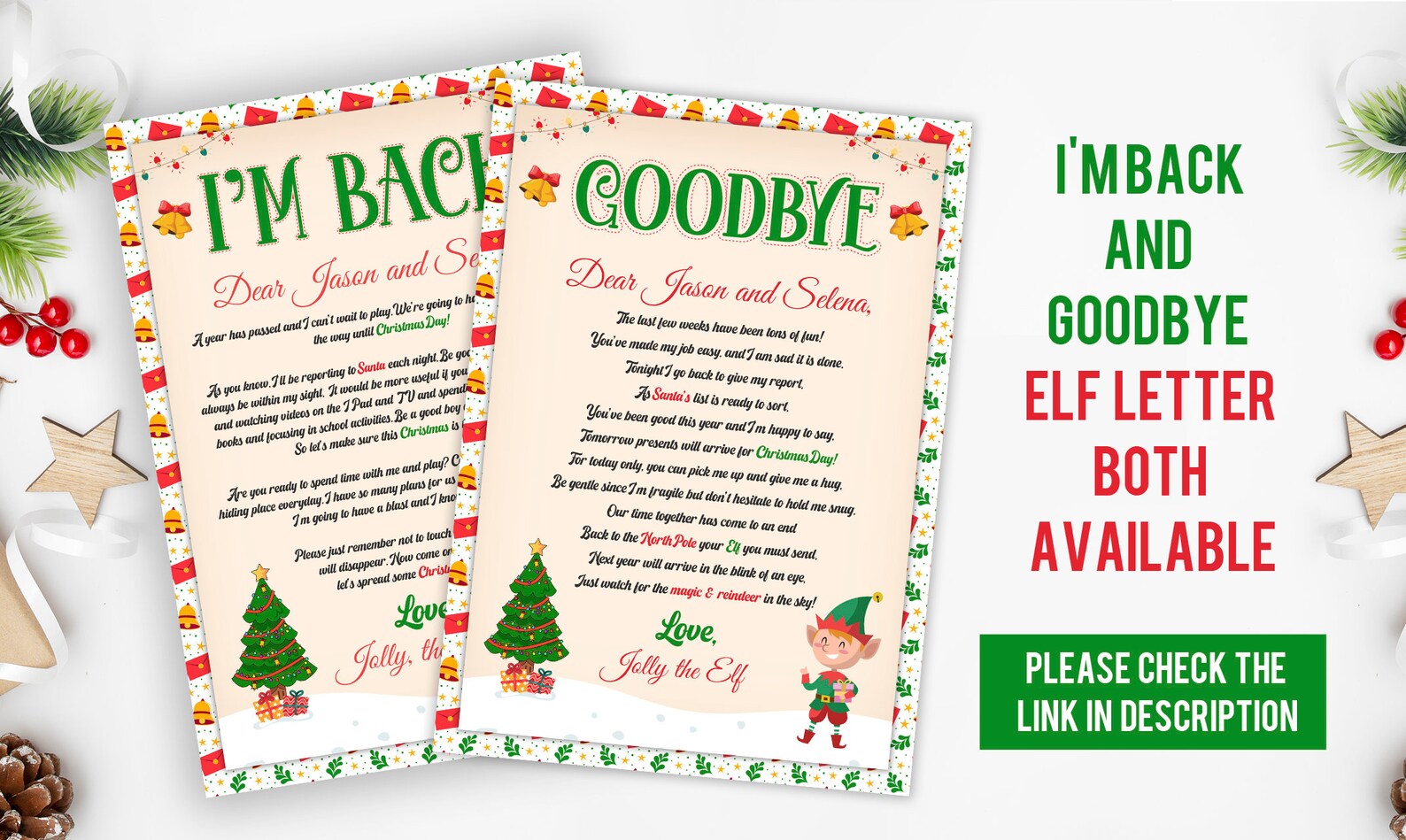 Elf Goodbye Letter Printable Personalized Elf Letter Elf on Etsy