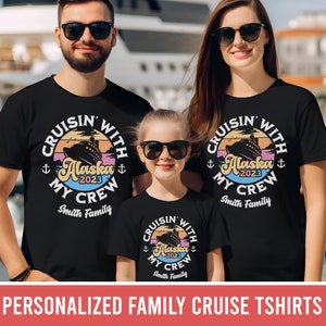 Familie Alaska Cruise Shirt Grappig Cruise Shirt Retro Group Cruise Shirts Alaska Shirt Custom Cruise Shirts Cruise Squad 2023 Alaska Gifts