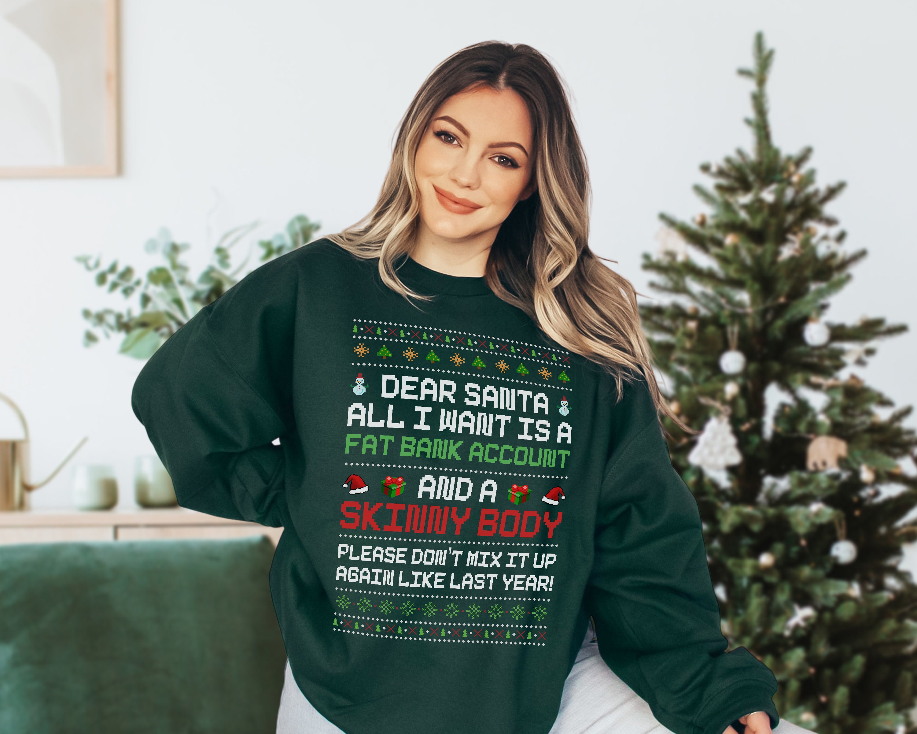 Produktbild von Schwester Tau Absolvent Weihnachtlicher Strickpullover Fast Rohr Hälfte
