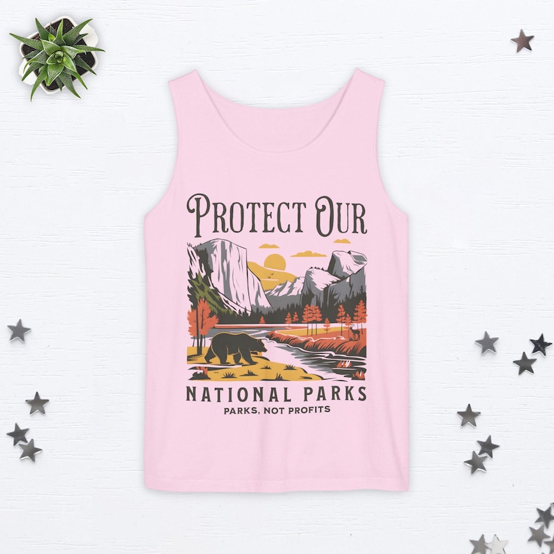 Protect Our National Parks Tank Top Resist Top Granola Girl Protect Our Parks Fdt Tank Top Subtle Anti Trump Tank Top Anti Elon Musk Top Blossom