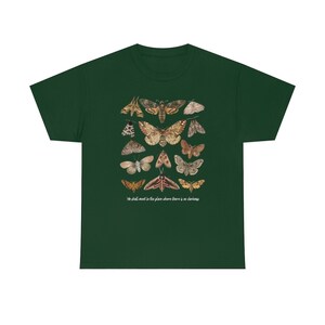 Moth Shirt Cottagecore Shirt Insect Shirt Goblincore Clothing Moth Sweatshirt Moth Print Moth T Shirt Cottage Core Clothes Aesthetic Clothes image 4