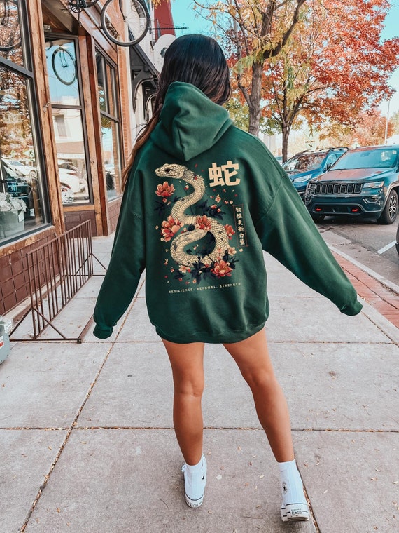 Year of the Snake Hoodie Chinese New Year 2025 Lunar New Year 2025