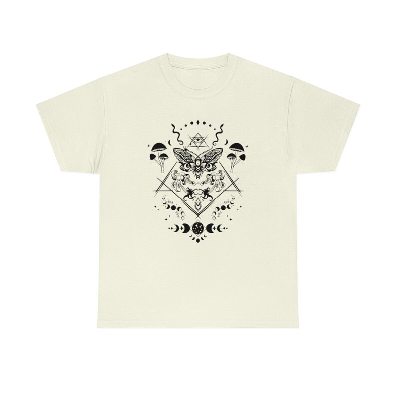Goblincore Clothing Goblincore Shirt Cottage Core Shirt Mushroom Shirt Moth Shirt Witchy Clothes Insect Shirt Occult Shirt Soft Goth Clothes image 5