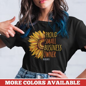 Supporto proprietario piccola impresa camicia donna donna regalo piccolo biz proprietario imprenditore camicia imprenditore regalo per le donne autorizzazione di Natale