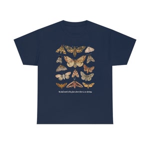 Moth Shirt Cottagecore Shirt Insect Shirt Goblincore Clothing Moth Sweatshirt Moth Print Moth T Shirt Cottage Core Clothes Aesthetic Clothes image 7