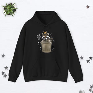 In My Feral Era Funny Raccoon Hoodie Racoon Gifts Raccoon Meme Hoodie Racoon Hoodie Animal Lover Gift Trash Panda Racoon Gifts Meme Gifts Black