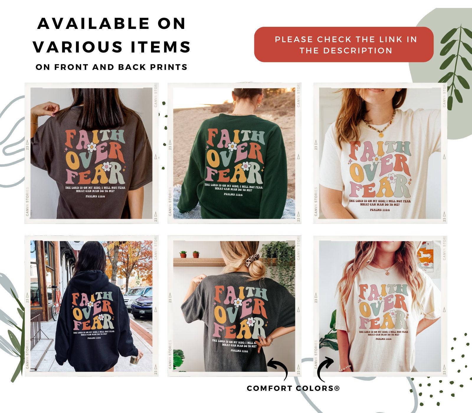 Faith Over Fear Jesus Shirt Retro Christian Shirts Christian Merch ...