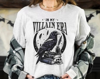 In My Villain Era Shirt Morally Grey Shirt Bookish Shirt Bookish Things Romantasy Book Lover Gift Whimsigoth Shirt Dark Academia Clothing