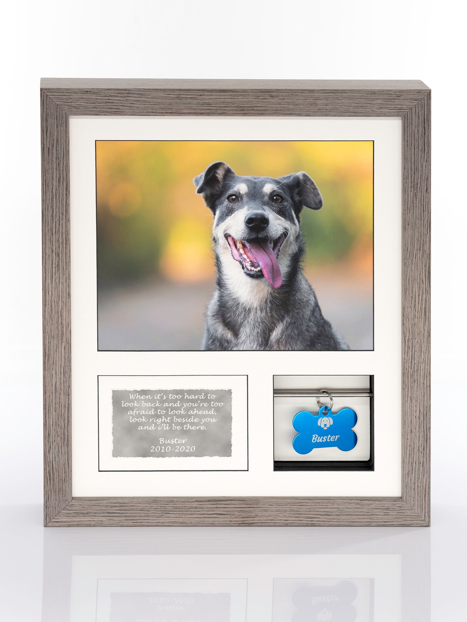 Pet Ashes Keepsake Frame 12x10 Holds a tag and ashes Etsy