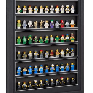Handcrafted Wood Lego Display Frame - Showcase 66 Mini Figures in Style ...