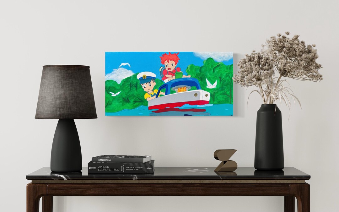 Ponyo Inspired Painting; 12x24 - Etsy