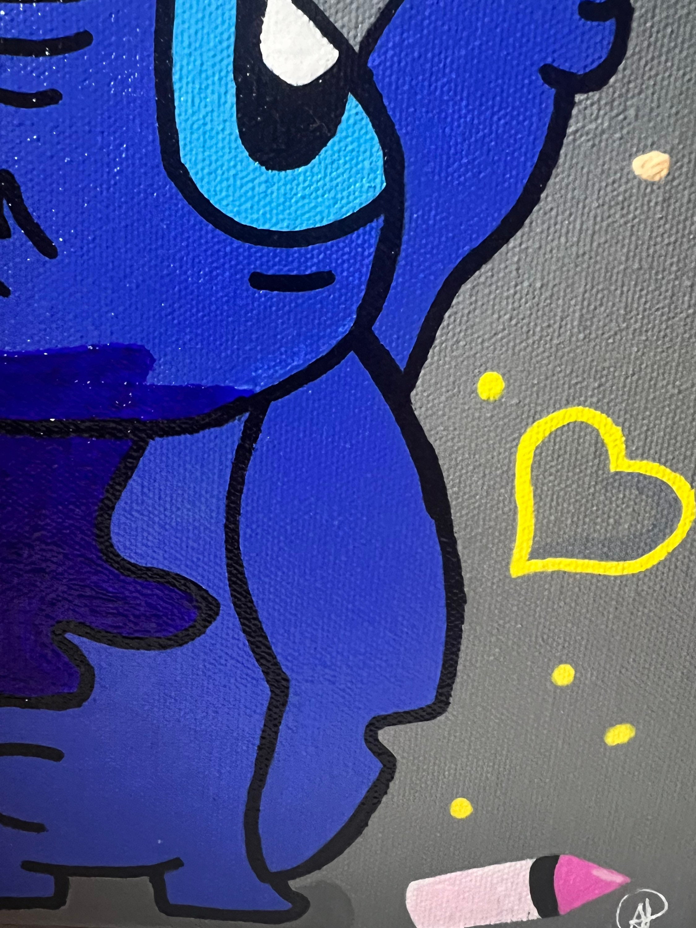 Stitch Drawing Hearts INSPIRED 8x10 Dreamworks Disney Etsy