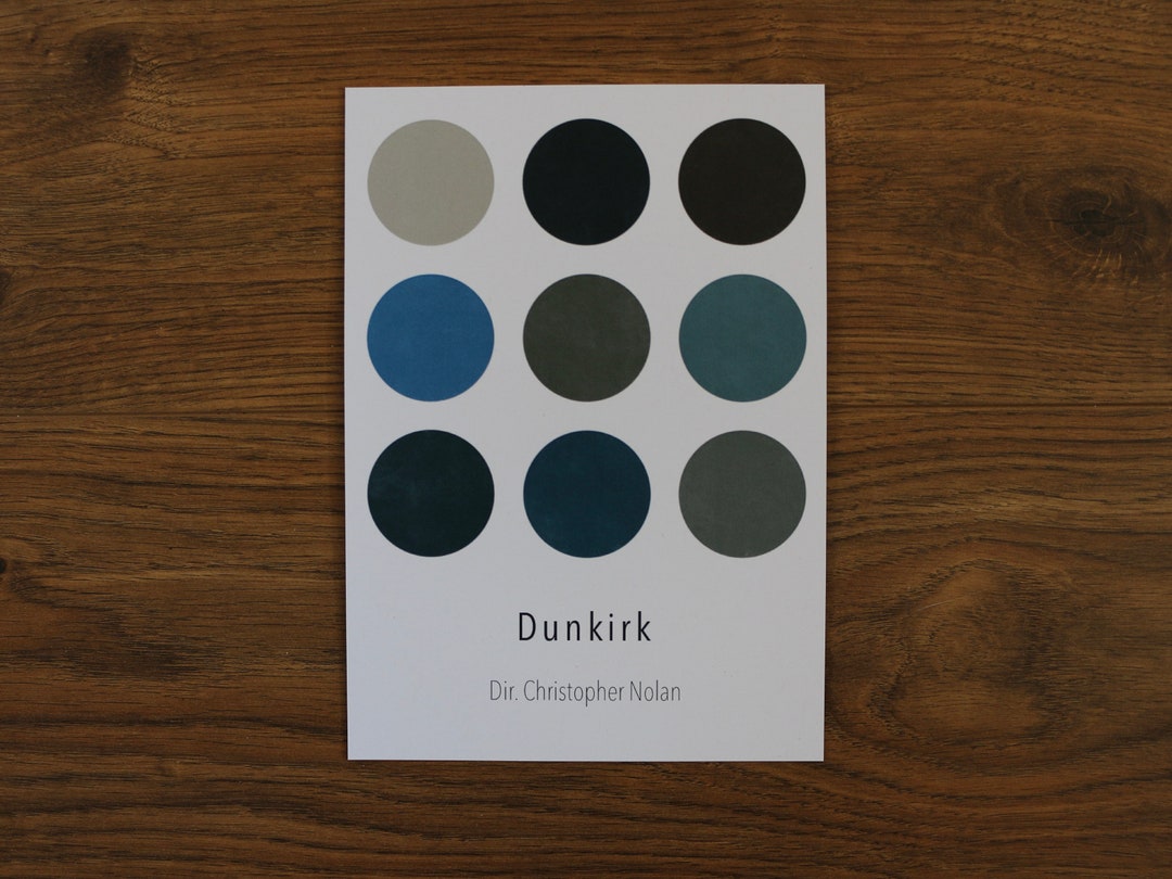 Dunkirk | A5 Colour Palette Art Print| Christopher Nolan Aesthetic ...