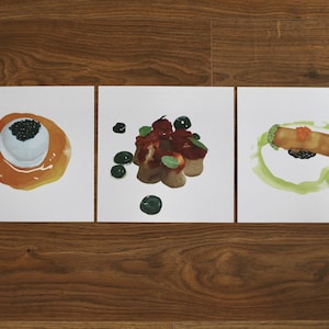 The Bear Art Print | Trio Poster Food Illustration Drawing FX TV Show Series Carmy Sydney Jeremy Allen White Ayo Edebiri Chef