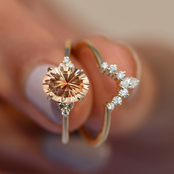 Sunstone Wedding Band Etsy