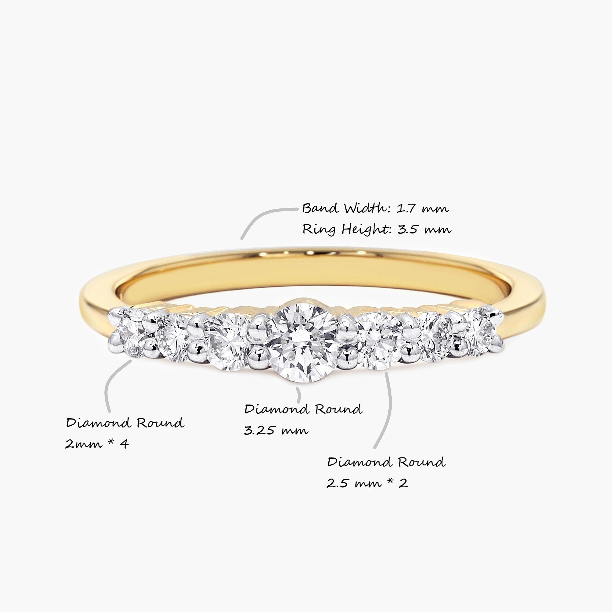 Thin Diamond Band/14k Vintage Engagement Ring/14k Gold Diamond | Etsy