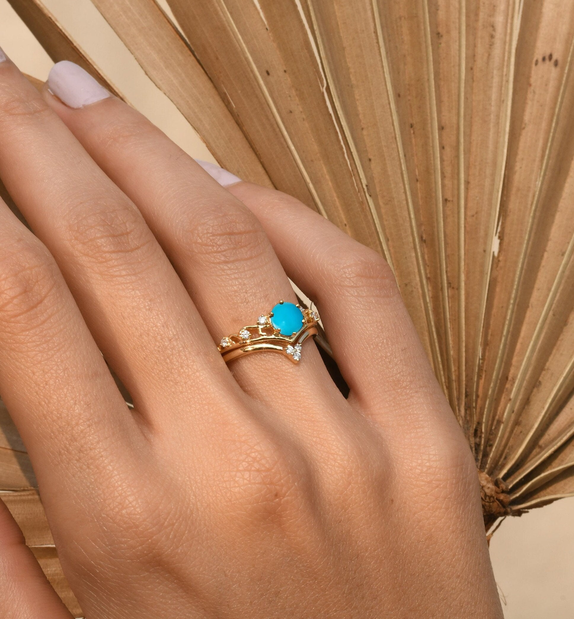 ターコイズ K14WG リング K14WG トルコ石付リングの買取実績 | 買取専門店さすがや