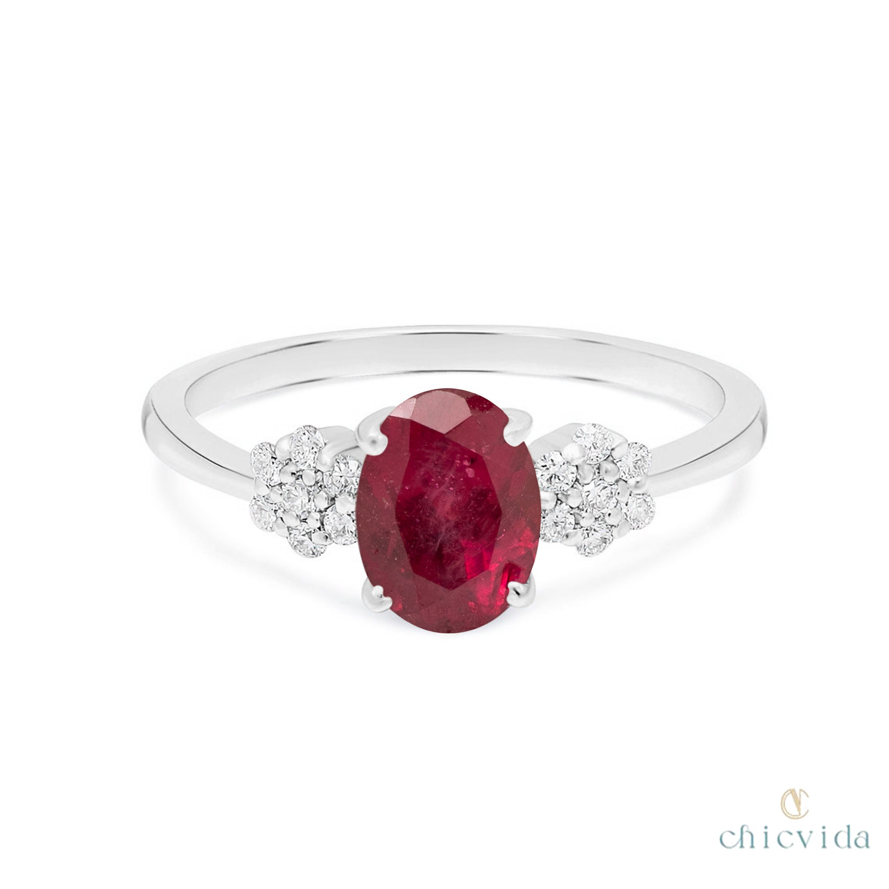 14k gold stackable ruby ring, ruby engagement ring,... 14k Gold Ruby Engagement Stacking Ring Set,proposal Wedding Band Set ...