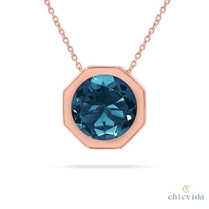 Minimalist Topaz Pendant