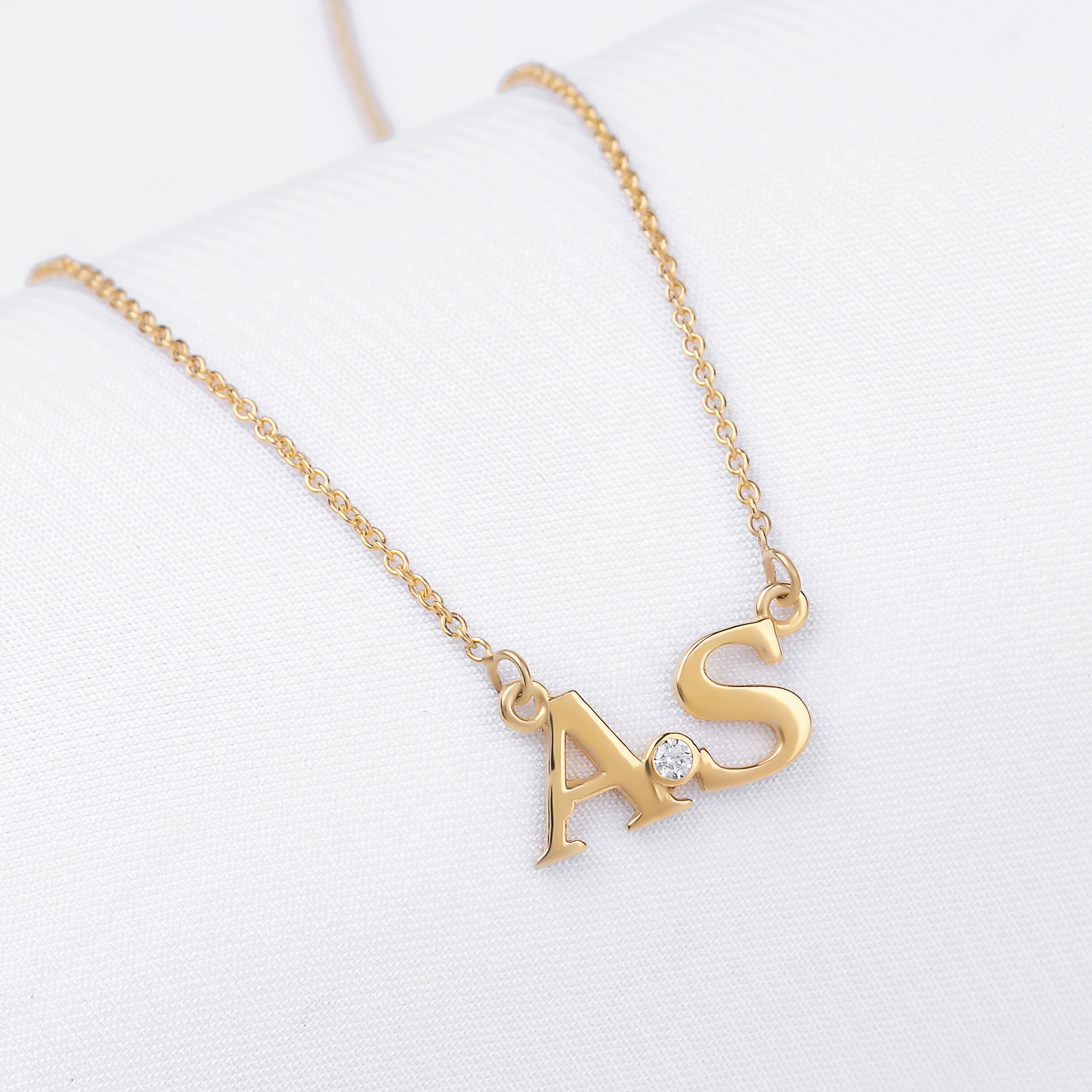 Coshilta 14K Gold Plated Initial Necklace Set For Women - Layered A-Z Letter Pendant, Dainty - View #8