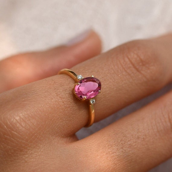 Pink Rings, Buy Pink Stone Rings Online