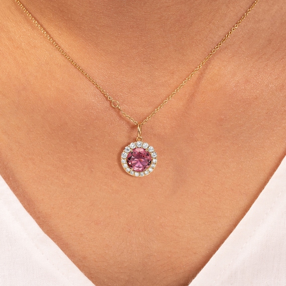 【新品未使用品】ルベライト ピンクトルマリン ネックレス ピンクゴールド K10 ピンクゴールド ピンクトルマリン ネックレス | シンプリッチ公式