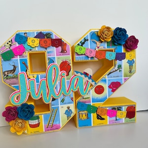 Letras 3D de lotería mexicana
