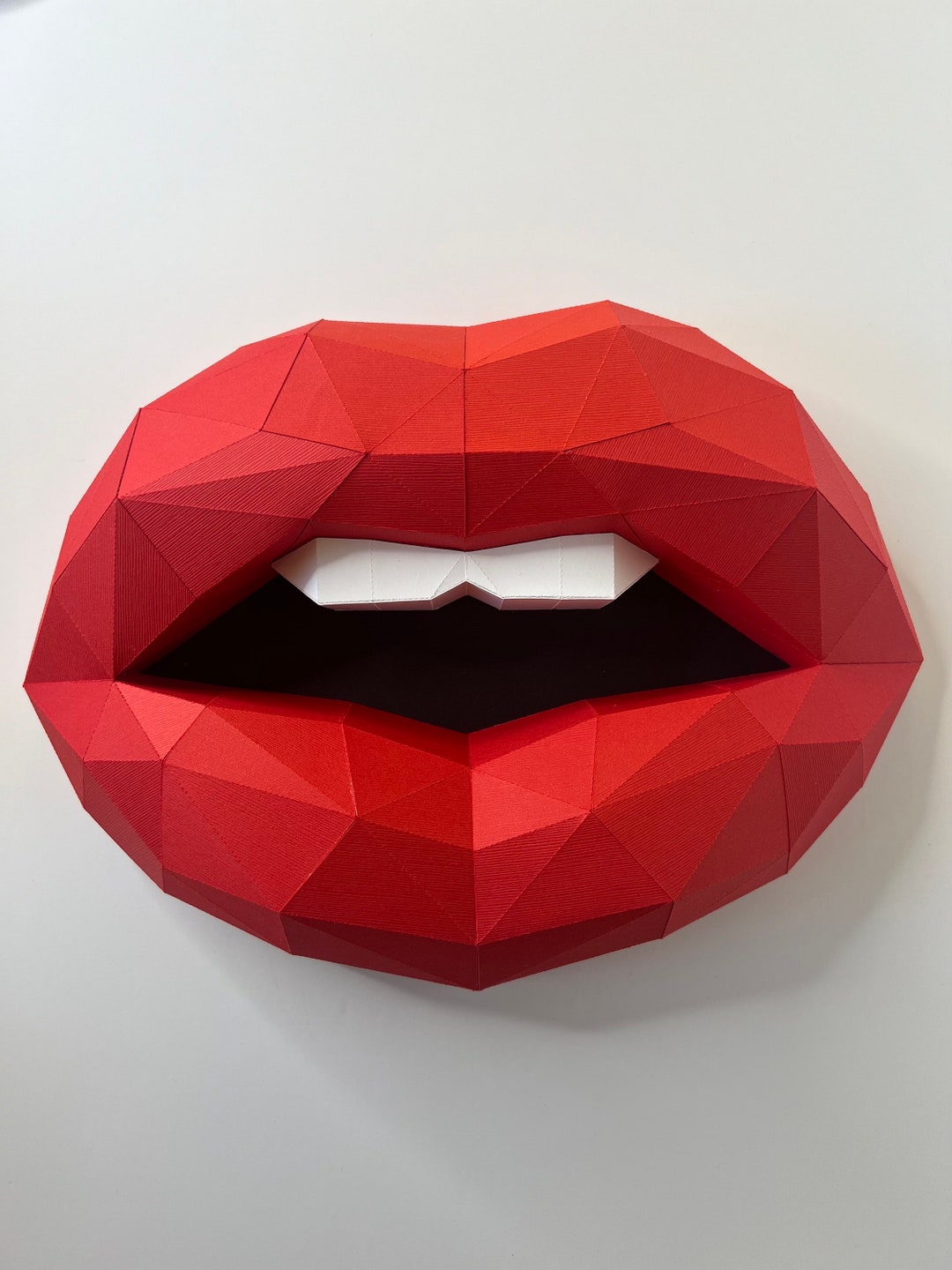 Kare Design Lips - Objet mural moderne - Rouge - Objet décoratif - Motif lèvres - Décoration de chambre - Accessoire pour salon, couloir, bureau à domicile - Chambre à coucher