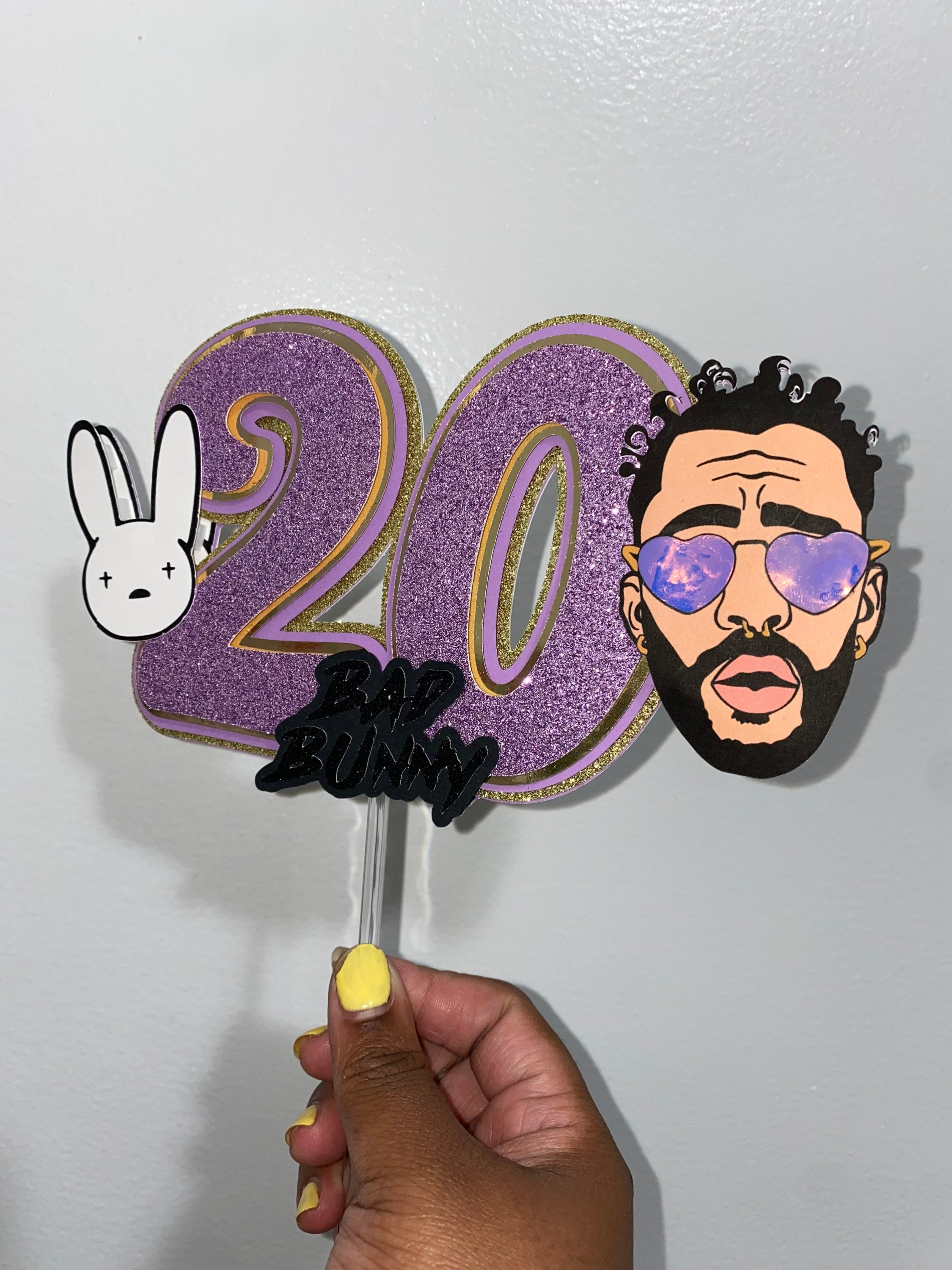 Bad Bunny Cake Topper Number Cake Topper edu.svet.gob.gt