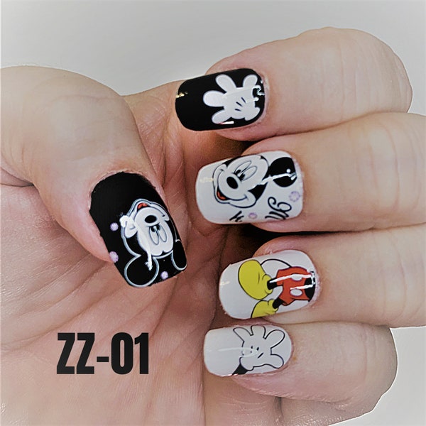 Mickey Mouse Nail Polish Etsy