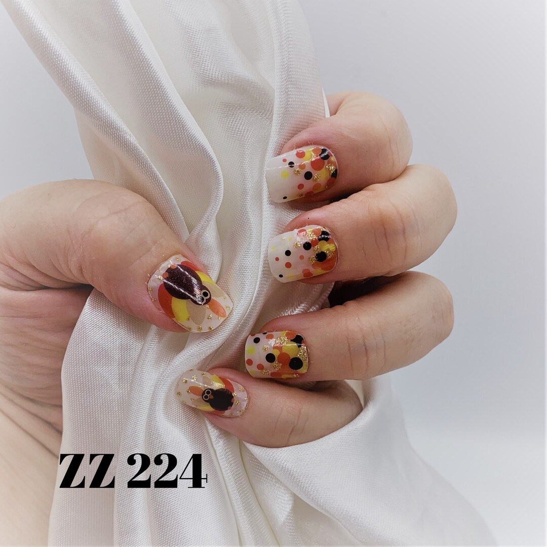 Turkeys Thanksgiving Color Strips Nail Polish Wraps ZZ224 Street Art Etsy