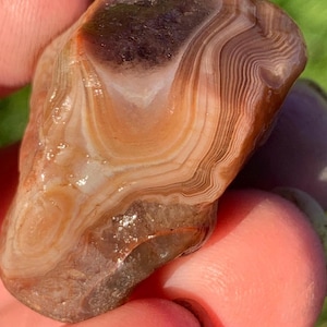 Lake Superior Agate nice banding amathyst red white