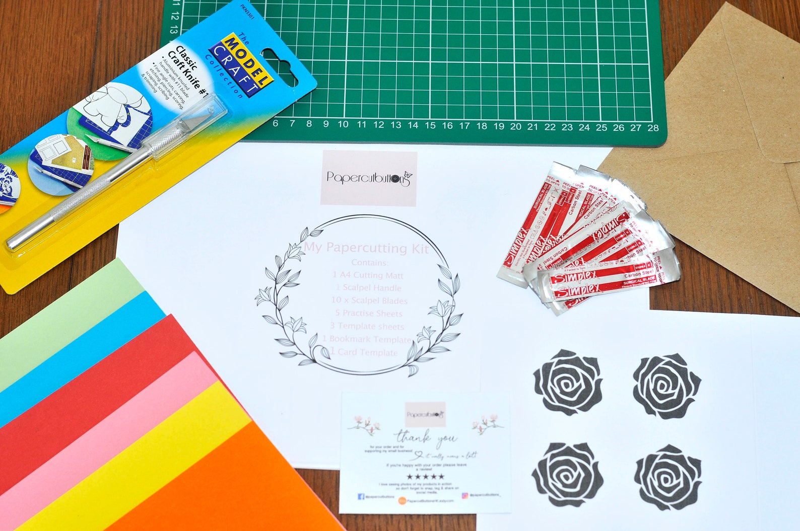 Handmade Papercut Craft Kit for Beginners Etsy UK