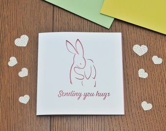 Bunny Sending You Hugs Card