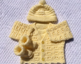 V Neck Cardigan/Jacket, includes Hat & Ugg Boots