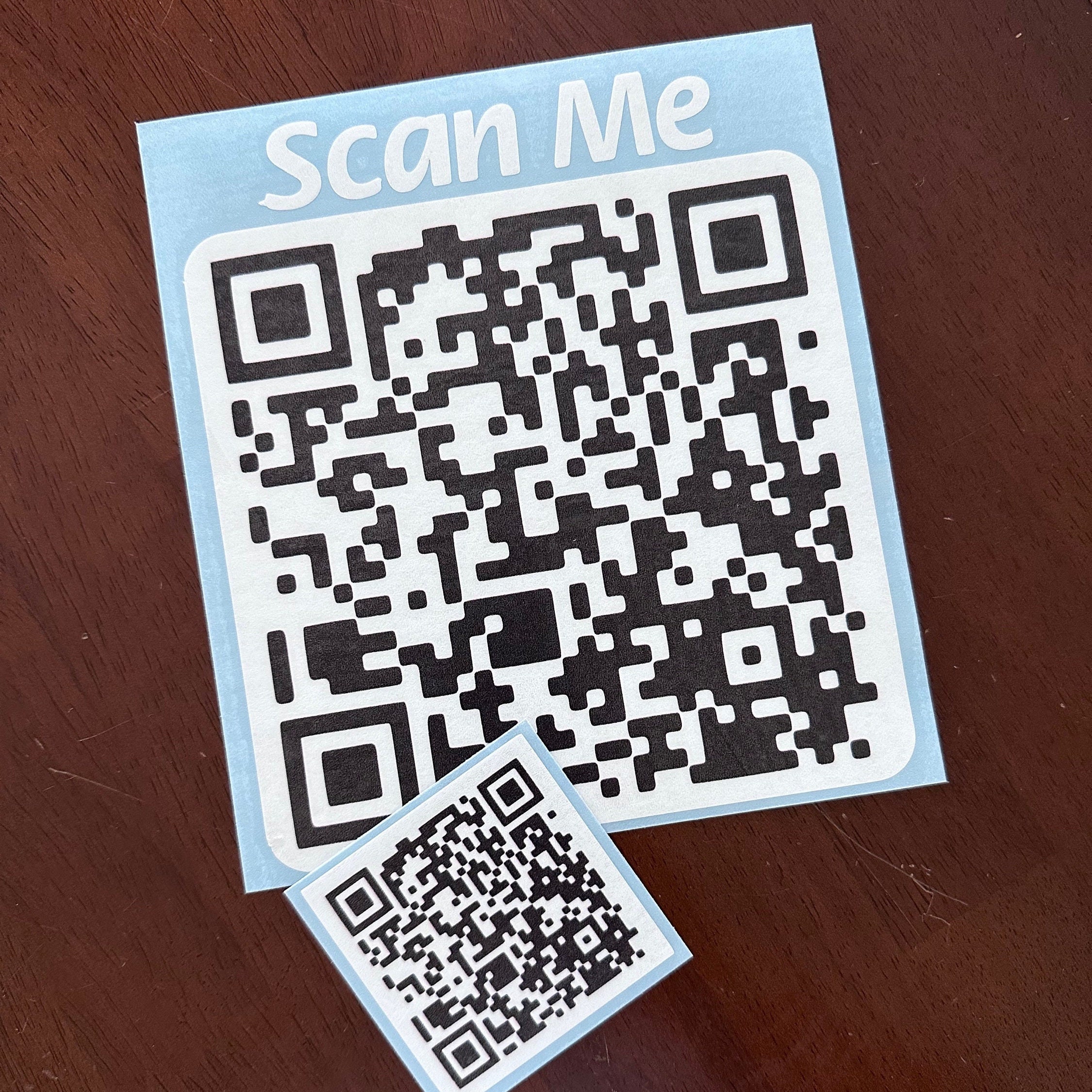 Qr Code Car Sticker Custom QR Code Car Decal, Scan Me Sticker, Business Promotion Vinyl ...